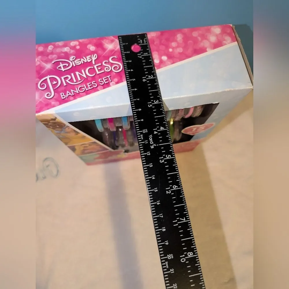 Disney Princess Bangles 15 Count Set Different Style/Color Belle Cinderella NEW